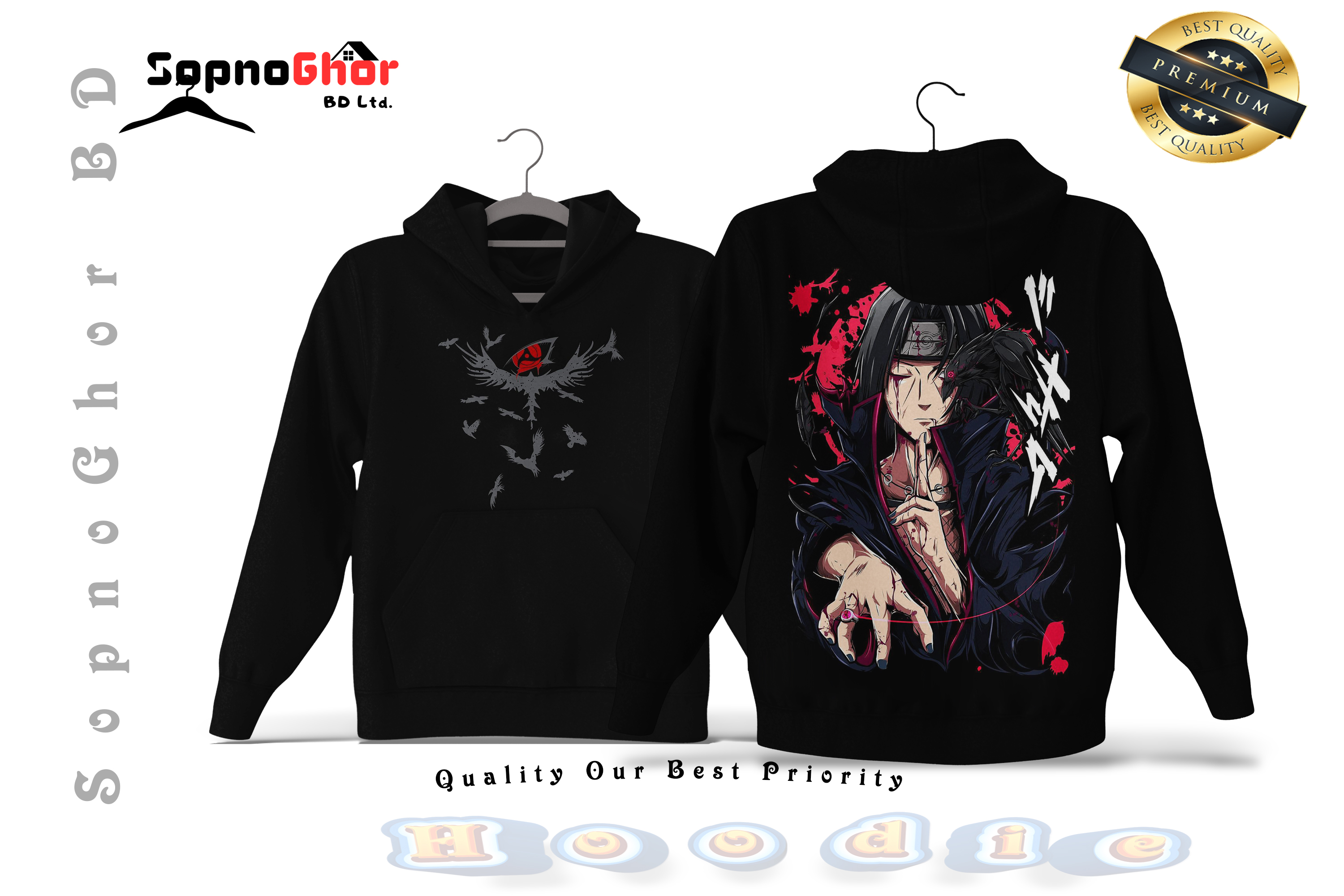 Customized Printed Premium Hoodie – Full Sleeves For Men